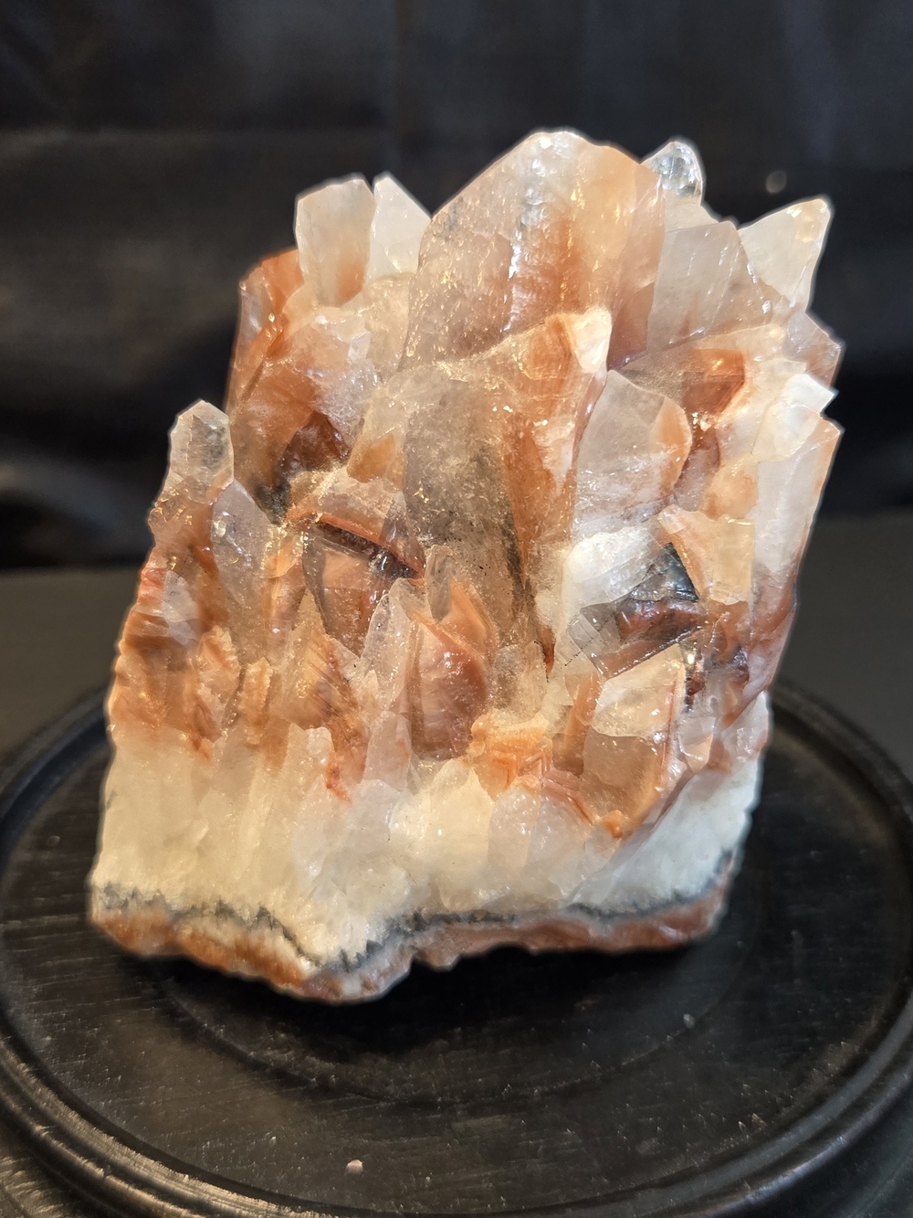 🧡 Orange Red Calcite Crystal Cluster 17.60 oz